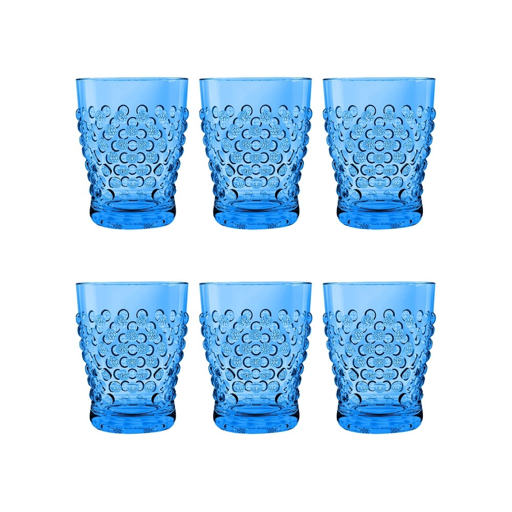 Abode Homewares Hobnail DOF, 14 oz. Set of 6