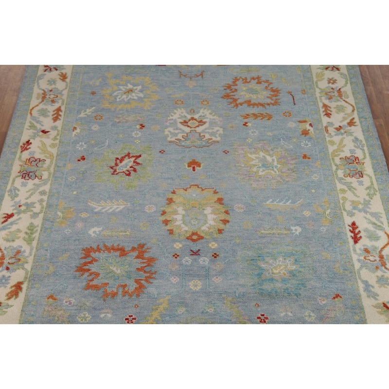 Oushak Oriental Area Rug Handmade Wool Carpet - 7'11"x 9'11"