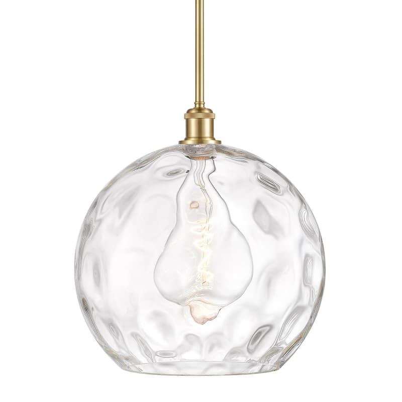 Innovations Lighting 516-1S-15-14 Athens Pendant Athens 14" Wide - Satin Gold / Clear Water Glass