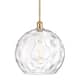 Option Satin Gold / Clear Water Glass