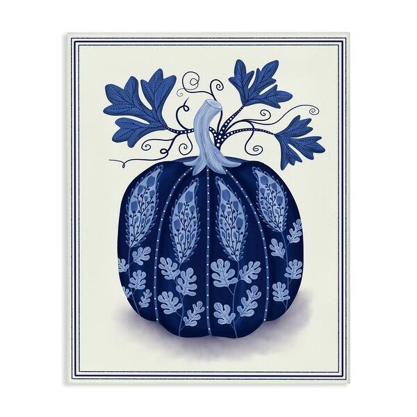 slide 2 of 7, Stupell Folk Pattern Fall Pumpkin Canvas Wall Art Design By Darlene Seale 16 x 20