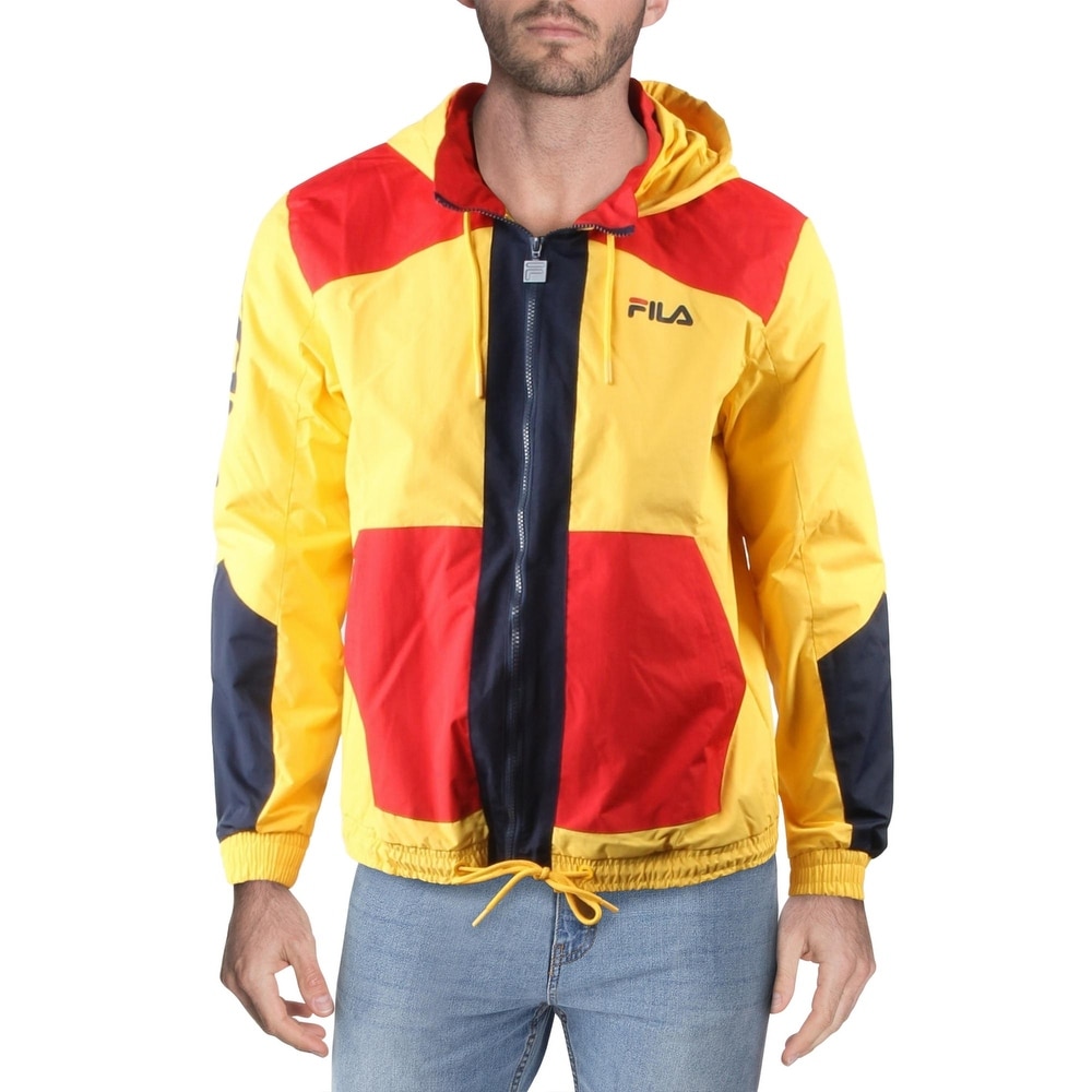 yellow fila jacket windbreaker