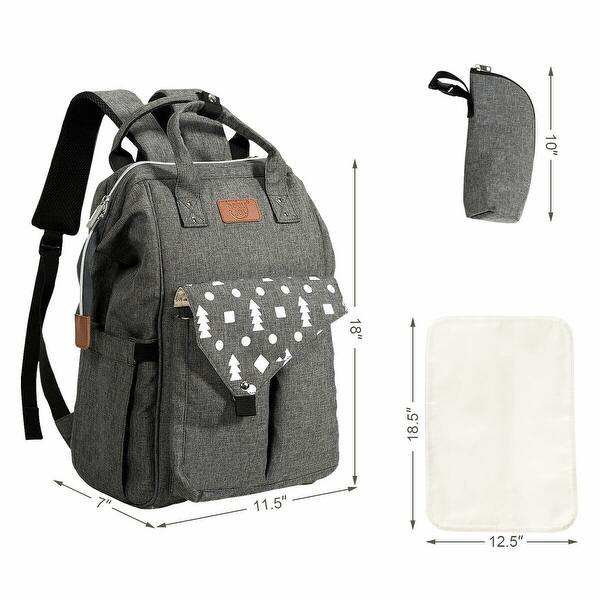 Shop Gymax Diaper Bag Waterproof Baby Nappy Backpack W Usb Charging Port On Sale Overstock 30694962