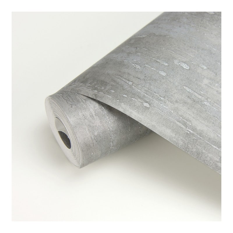 Brewster Ara Pewter Distressed Texture Wallpaper - 21 x 396 x 0.025