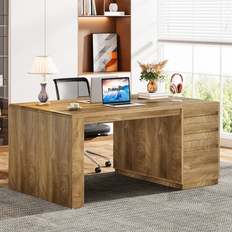 Computer Desk with 3 Drawers