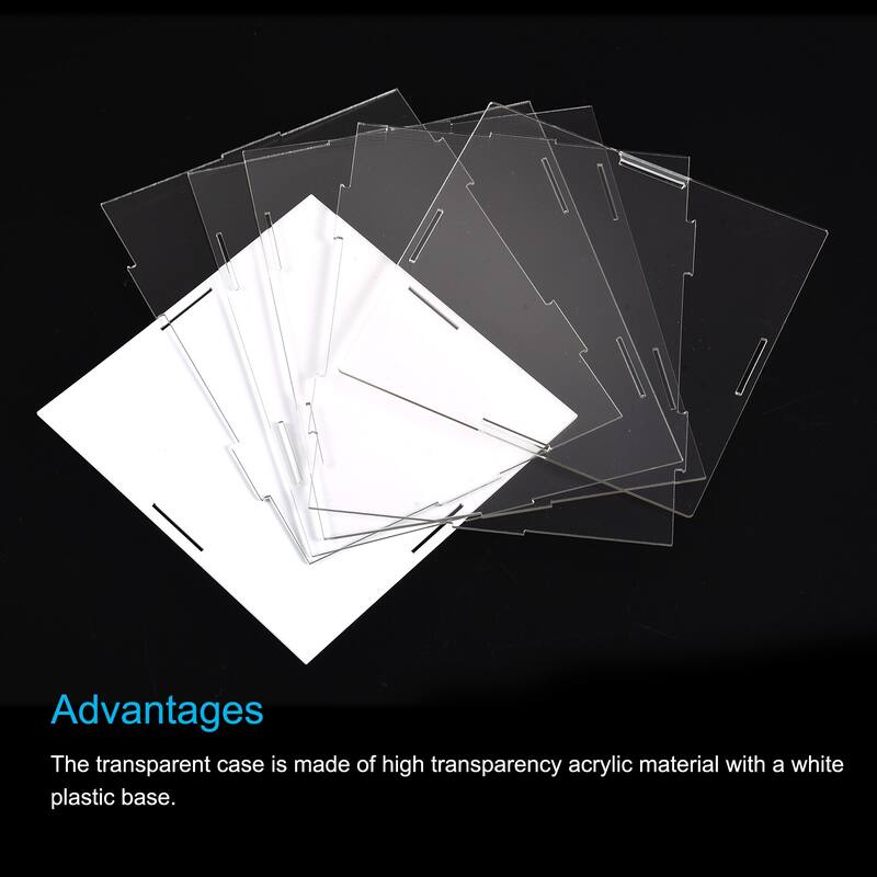 Display Case Box Acrylic Box Transparent Showcase 16x16x41cm for Collectibles
