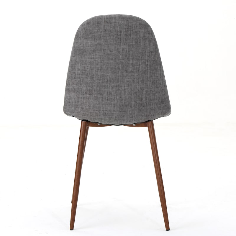 Modern Fabric Upholstered Dining Chairs, Set Of 2