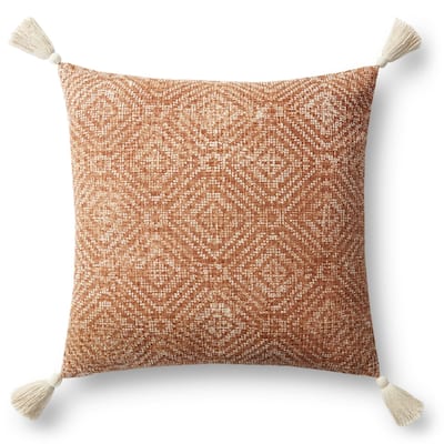 Alexander Home Distressed Tribal Diamond Tassel Pillow