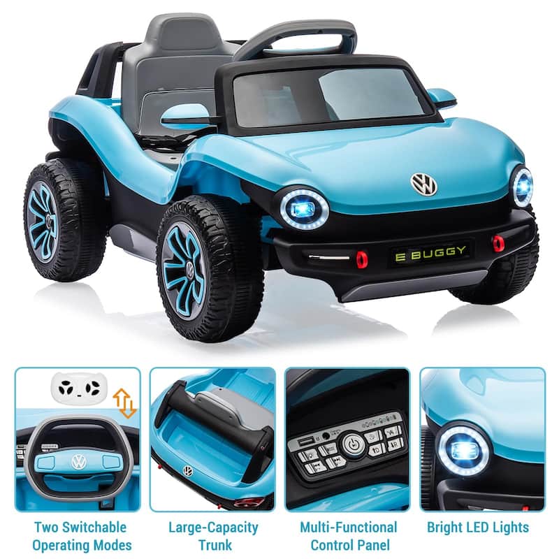 Ride On Car, Licensed Volkswagen Beetle Electric Toy Car for Kids,Toddler Electric Vehicle with Parental Remote