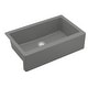 preview thumbnail 51 of 65, Karran Farmhouse/Apron-Front Quartz Single Bowl Kitchen Sink Kit