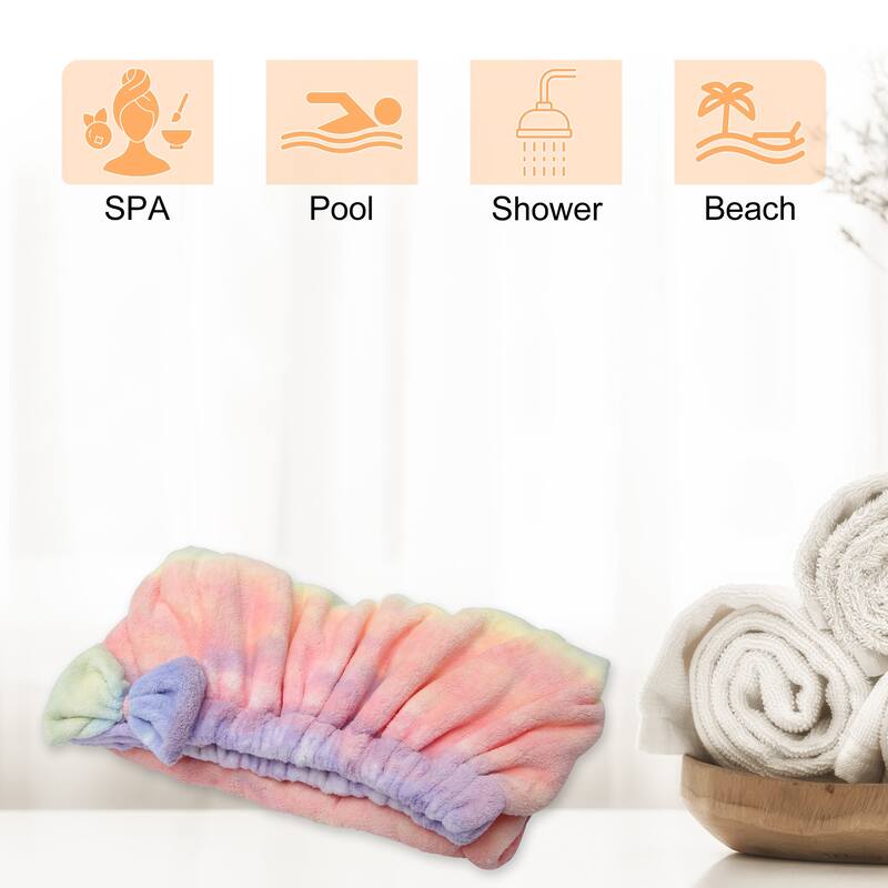 Bath Wrap Towel for Women Bowknot Shower Wrap Towel Multicolor 31.9" Length