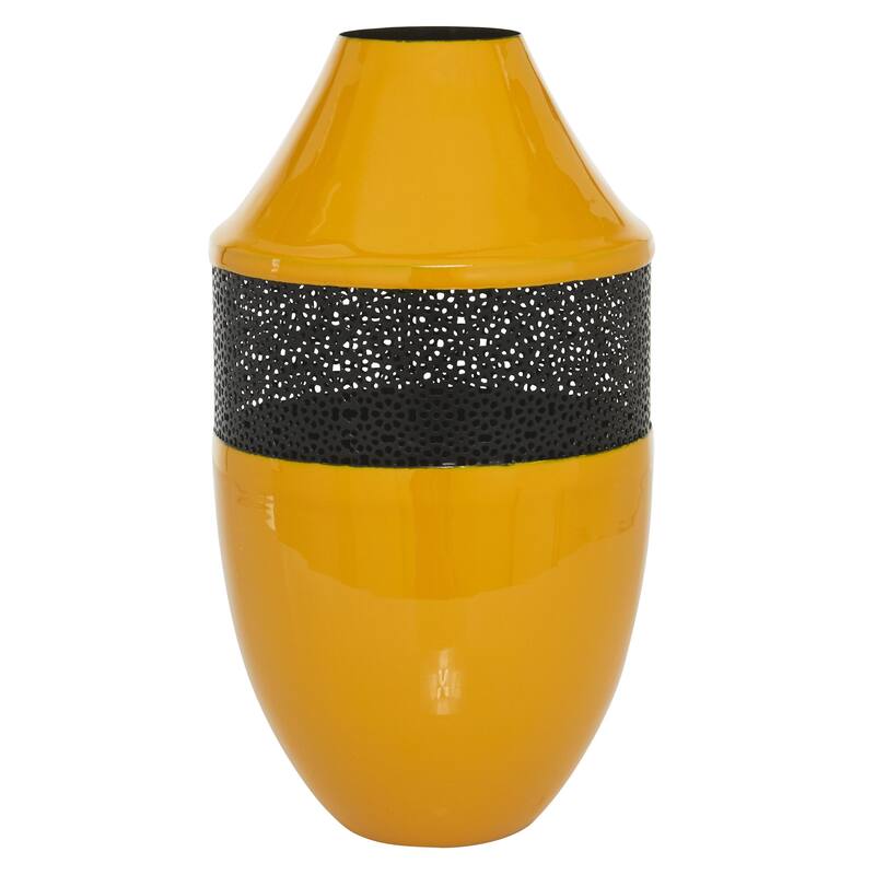 Metal Vase - Yellow or White - Roche River Decor