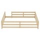 preview thumbnail 21 of 34, Sturdy Structure Wood Floor Bed with Guardrail and Fence for Kids, Montessori Bed Full Size