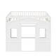 preview thumbnail 3 of 7, White Castle Style Solid Pine Wood Loft Bed with Ladder and Guard Rails