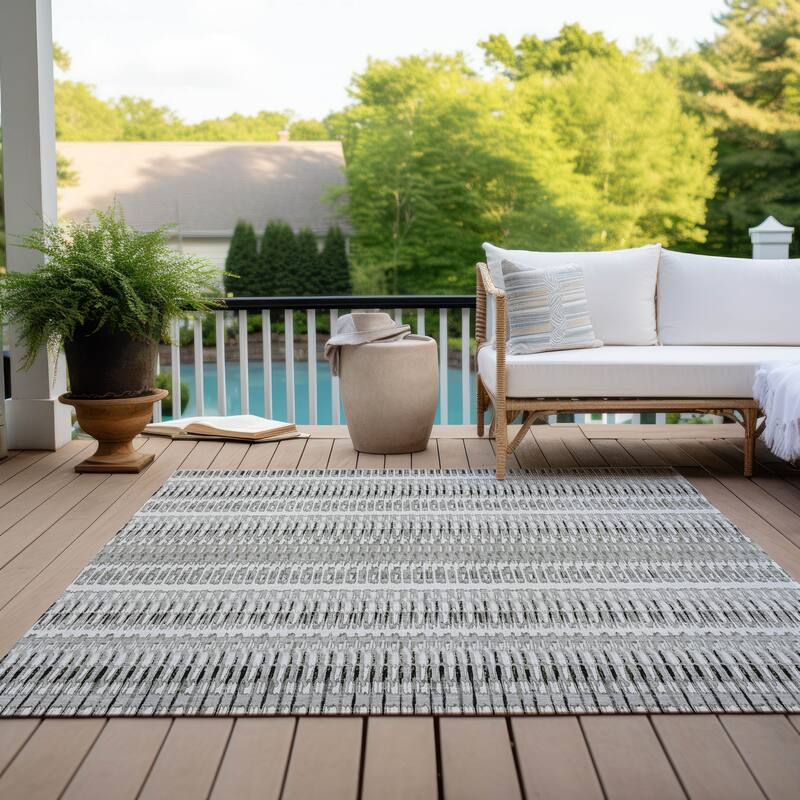 Machine Washable Indoor/ Outdoor Chantille Moroccan Boho Rug