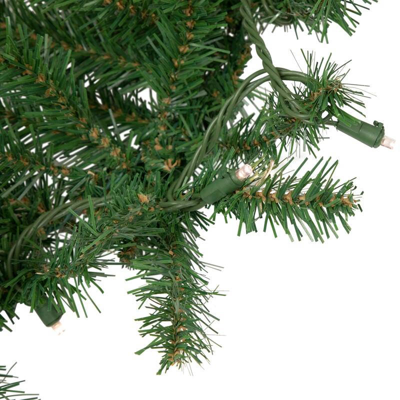 9' x 12" Winona Fir Artificial Christmas Garland, Warm White LED