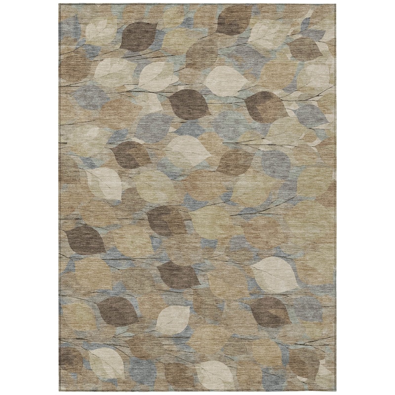 Machine Washable Indoor/ Outdoor Floral Mila Chantille Rug