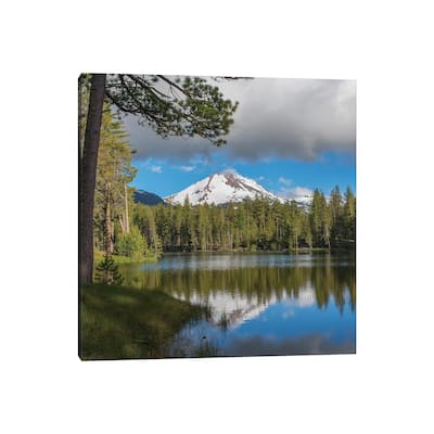 iCanvas "Mt Lassen From Manzanita Lake, Lassen Volcanic National Park, California" by Tim Fitzharris Canvas Print