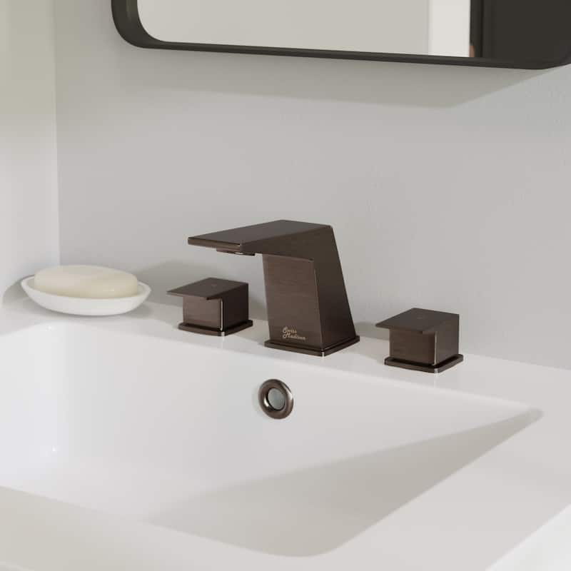 Swiss Madison SM-BF32 Carre 1.2 GPM Widespread Bathroom Faucet - Oil Rubbed Bronze