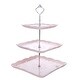 preview thumbnail 10 of 29, MALACASA Sweet Time 3-tier Cupcake Tower Stand Square - Pink