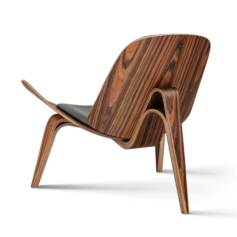 Mid Century Modern Lounge Tripod Design Shell Chair