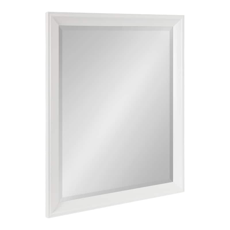 Kate and Laurel Kalla Rectangle Bathroom Wall Mirror - 26x32 - White