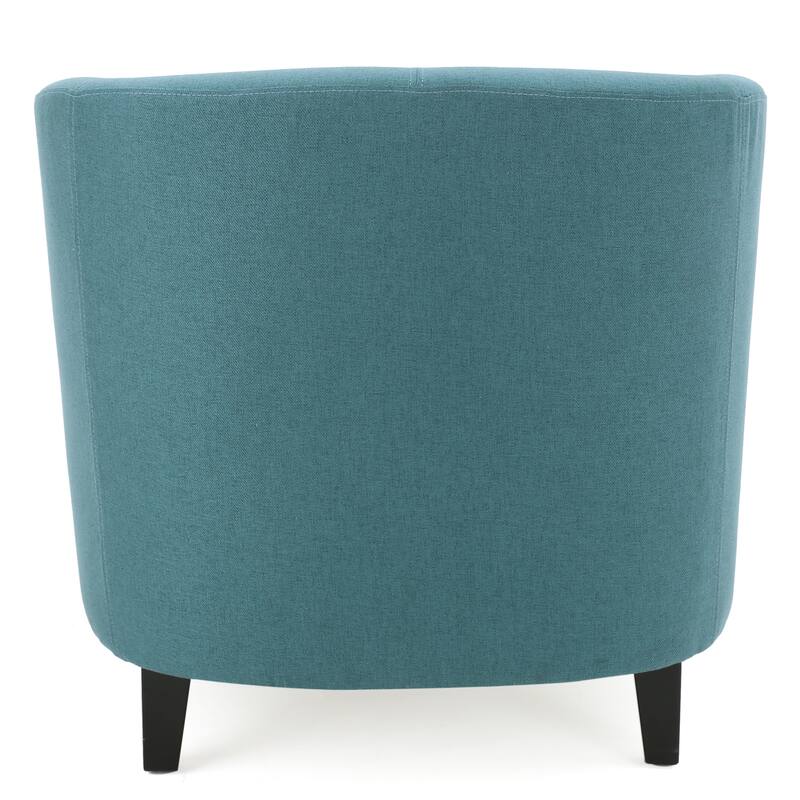 Roomfitters Modern Upholstered Club Chair with Curved Backrest, Comfortable Accent Armchair for Living Room or Office