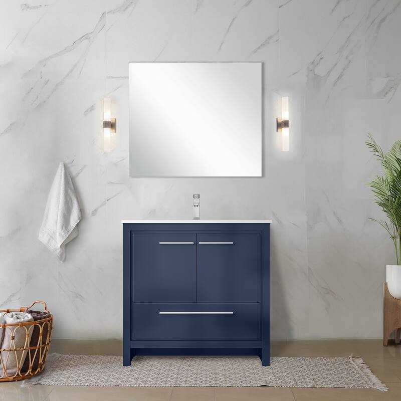 Lafarre Bath Vanity Quartz Top, Sink and Chrome Faucet