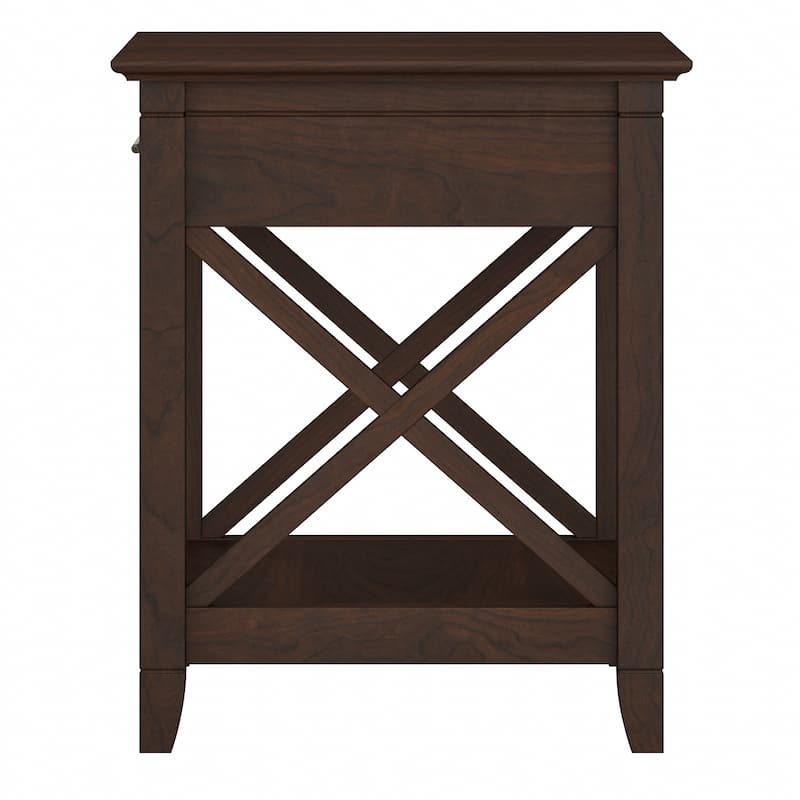 Key West Coastal Box Drawer Nightstand by Bush Furniture