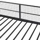 preview thumbnail 13 of 26, Twin Over Full Size Bunk Bed with 5-Tier Storage Shelves, Metal Bunk Bed Frame with Guardrails for Kids
