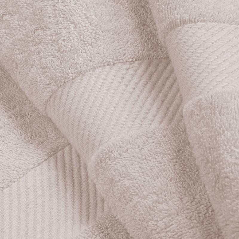 Superior Luxury Solid Highly Absorbent Egyptian Cotton 6 Piece Bath, Face, and Hand Towel Set