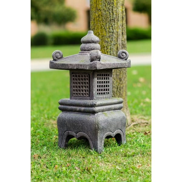slide 2 of 5, 26In Grey Stone Lantern