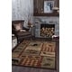 preview thumbnail 1 of 18, Area Rug & Runner - Lodge Cabin Farmhouse Rugs for Living Room Bedroom Dining Room Kitchen 2x3/ 3x8 / 5x7 / 8x10 / 9x12 / Round 3'11'' x 5'3'' - Multi