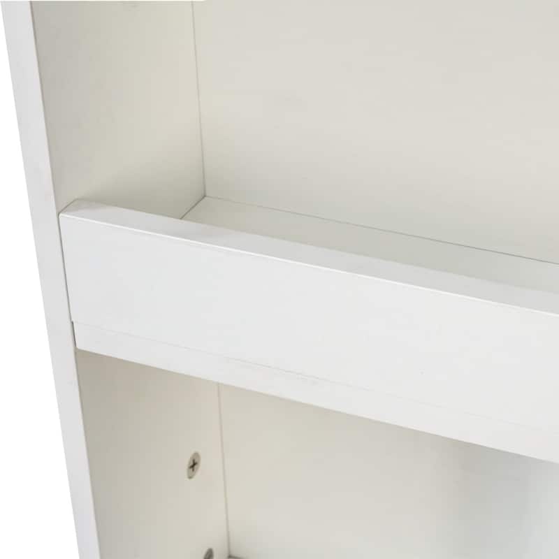 Modern Wood Tall Bookshelf Display Storage Cabinet with 3 Drawers and 8 Shelves