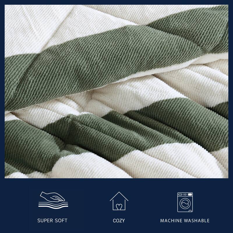 Nautica Lawndale Plush Reversible Comforter Set