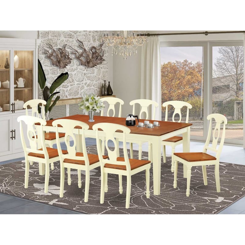Country Cottage Dining Set - Kitchen Table with Chairs - Rustic Farmhouse Style Furniture
