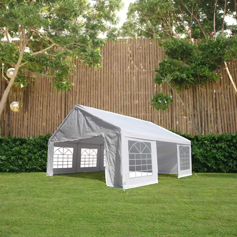 20x20 Feet Party Tent Heavy Duty Marquee Canopy Outdoor Wedding tent Carport Events Shelter Tent for Parties BBQ