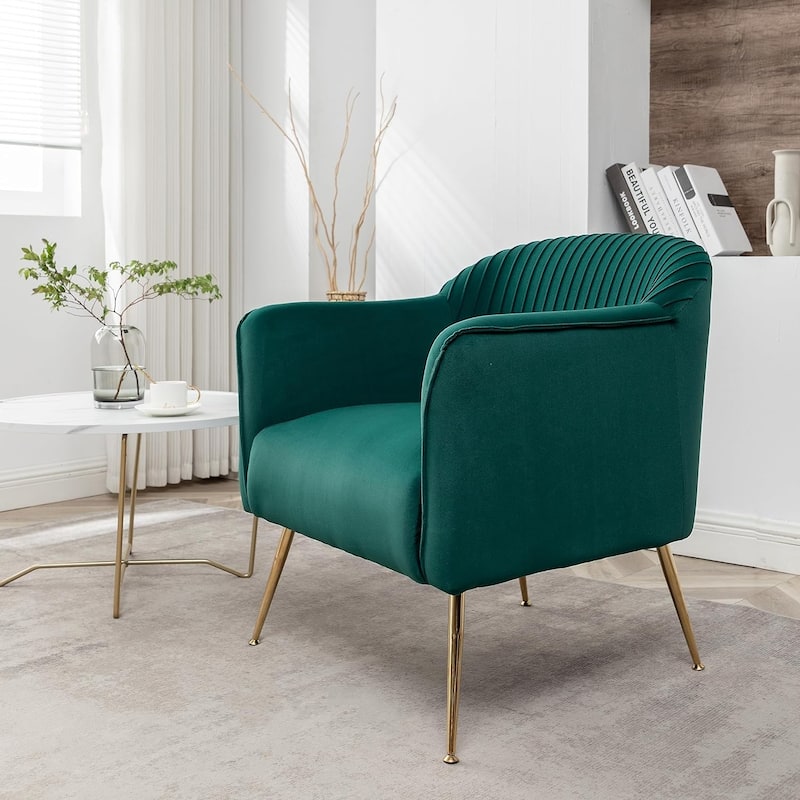 Contemporary Velvet Accent Chairs