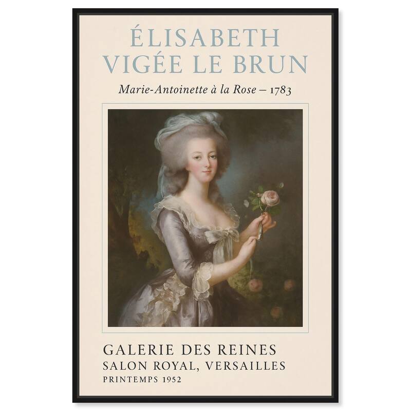 Queen and the Rose Canvas by Art Remedy - Black - 24" x 36"