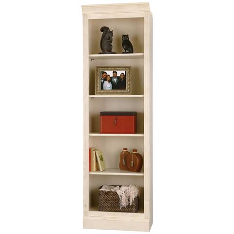 Home Storage Solutions Antique White 4-shelf Wood Bookshelf