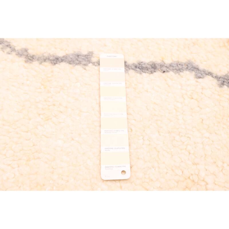 ECARPETGALLERY Hand-knotted Looma Cream Wool Rug - 8'3 x 10'2