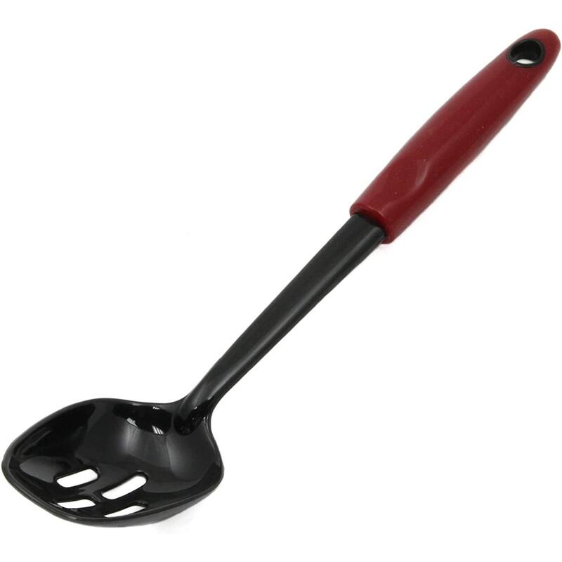 Chef Craft 11.75-Inch Select Nylon Slotted Spoon - Red - 1-pack