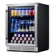 preview thumbnail 10 of 11, Yeego 23.4 Inch Beverage cooler 140 Can Can Built-in/ Freestanding Beverage Refrigerator - 24 inch