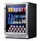 preview thumbnail 12 of 11, Yeego 23.4 Inch Beverage cooler 140 Can Can Built-in/ Freestanding Beverage Refrigerator - 24 inch