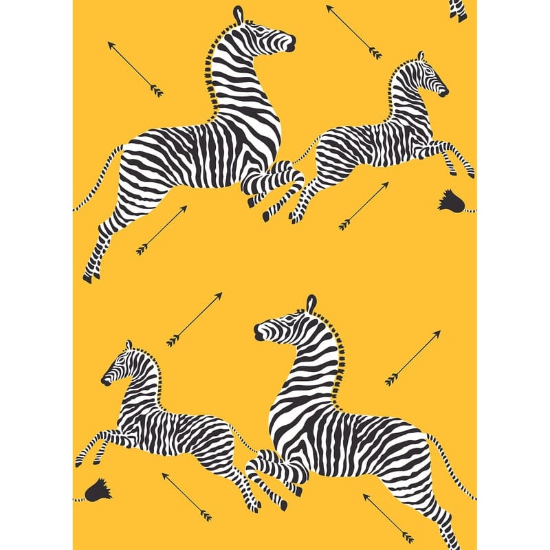 Scalamandre Sunbeam Zebra Safari Peel & Stick Wallpaper