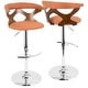preview thumbnail 74 of 141, Carson Carrington Viby Adjustable Bar Stool with Rounded T Footrest (Set of 2)