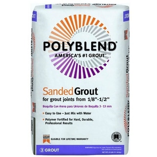 tobacco grout color Polyblend PBG5225 Sanded Grout for Joints 1/8