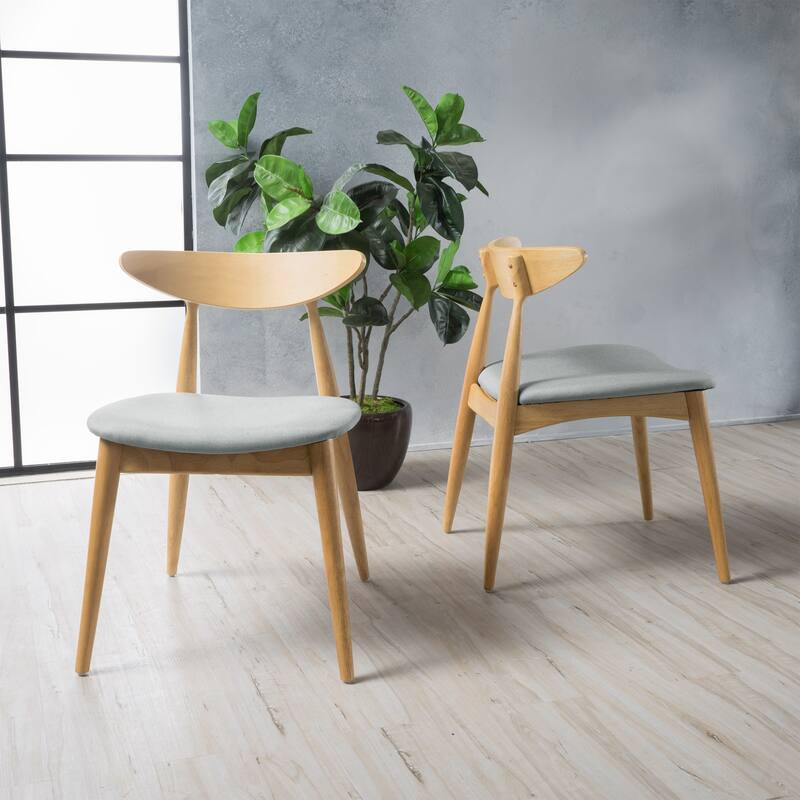 Barron Mid-century Dining Chairs (Set of 2) by Christopher Knight Home - 22.50" W x 19.75" L x 28.75" H