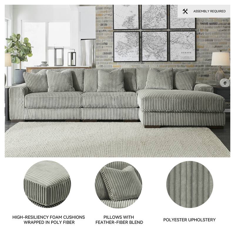 Signature Design by Ashley Lindyn 3-Piece Sectional with Chaise
