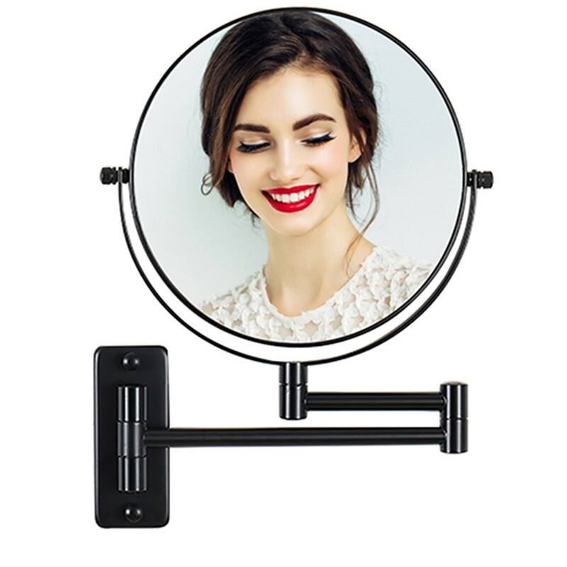 Makeup Mirror 10x Magnification, Double-Sided Swivel Mirror Wall Mount